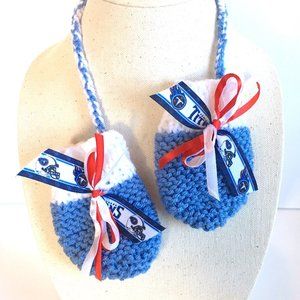 Tennessee TITANS Handmade Baby Mittens